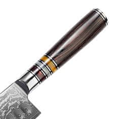 IZMAEL Damaškový kuchyňský nůž Kašiwa-Chef/Hnědá KP14040