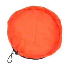 Northix Hrací podložka / Úložná taška na hračky - oranžová 