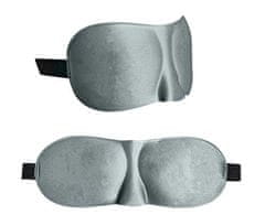 Iso Trade Cestovní sada 3D maska na spaní šedá ISO