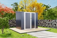 IWHOME Zahradní domek LETO B 3,31 m² antracit IWH-10230034