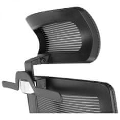 KUPŽIDLE Kancelářská ergonomická židle SCALA — černá, nosnost 150 kg