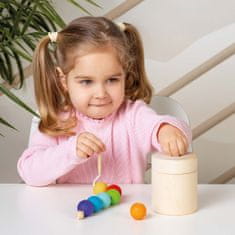 Ulanik Montessori dřevěná hračka “Pot and lacing”
