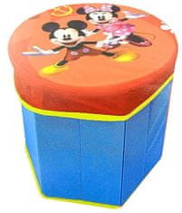 Disney Úložný box na hračky s víkem - Mickey a Minnie mouse
