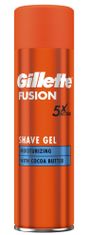 Gillette Fusion Hydratační Gel Na Holení Pro Muže, S Kakaovým Máslem, 200ml 