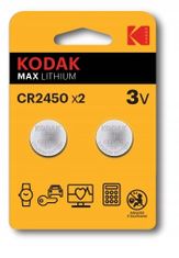 Kodak Baterie Max Lithium CR2450 3 V 2 ks.