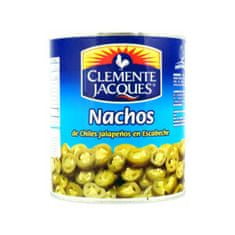 Clemente Jacques Mexické chilli papričky Jalapeno nakrájené na plátky (Nachos) ve šťávě "Nachos de Chiles Jalapenos en Escabeche" 2,8kg Clemente Jacques