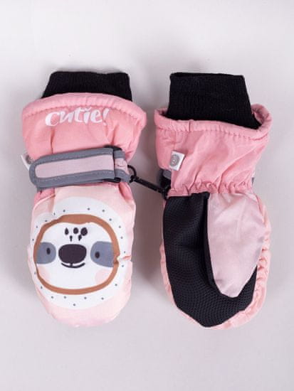 YOCLUB Dětské zimní lyžařské rukavice Yoclub REN-0200G-A110 Pink