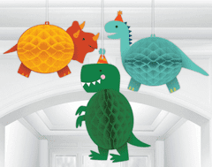 Amscan Závěsné Honeycomb dekorace Dinosauři 3ks