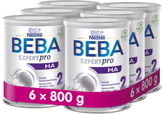 BEBA EXPERTpro HA 2 pokračovací kojenecké mléko, 6x800g