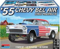 Revell ’55 Chevy Bel Air “Street Machine”, Plastic ModelKit MONOGRAM auto 4519, 1/24