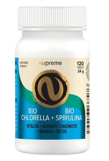 Nupreme Chlorella + Spirulina 120tbl BIO