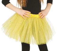 Guirca Dětská sukně tutu žlutá se třpytkami 30cm