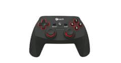 C-Tech Gamepad Khort pro PC/PS3/Android, 2x analog, X-input, vibrační, bezdrátový, USB