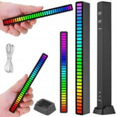 Verk 12278 LED ambientní RGB osvětlení USB s dobíjecí baterií černé