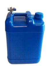 GIZ-TRANS Plastový kanystr na vodu s kovovým kohoutkem modrý, objem 20 litrů