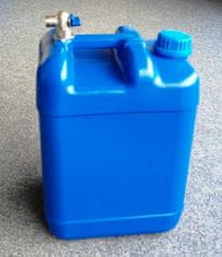 GIZ-TRANS Plastový kanystr na vodu s kovovým kohoutkem modrý, objem 20 litrů