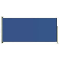 Greatstore Zatahovací boční markýza 140 x 300 cm modrá