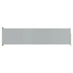 Greatstore Zatahovací boční markýza/zástěna na terasu 160x600 cm šedá