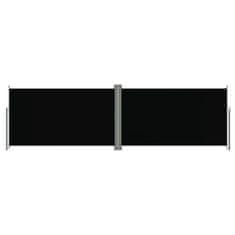 Greatstore Zatahovací boční markýza černá 180 x 600 cm