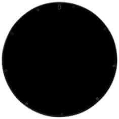 Petromila Zahradní zrcadlo černé 60 x 3 cm železo kulaté do exteriéru