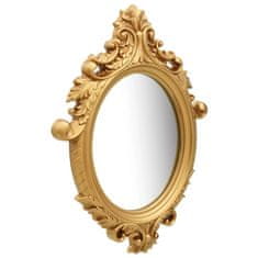 Greatstore Nástěnné zrcadlo zámecký styl 56 x 76 cm zlaté
