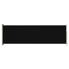 Greatstore Zatahovací boční markýza 160 x 500 cm černá