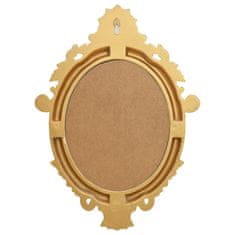 Greatstore Nástěnné zrcadlo zámecký styl 56 x 76 cm zlaté