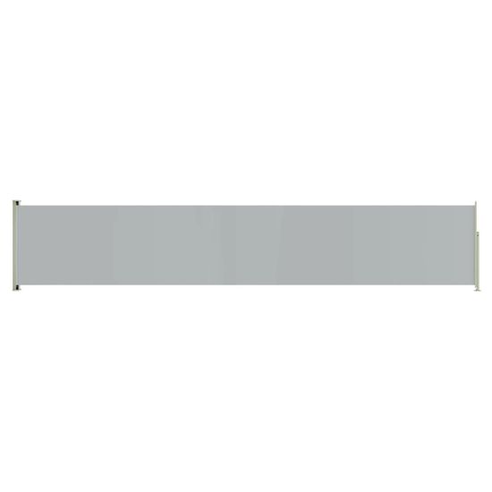 Greatstore Zatahovací boční markýza 117 x 600 cm šedá