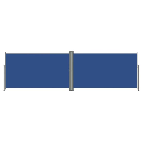Greatstore Zatahovací boční markýza modrá 180 x 600 cm