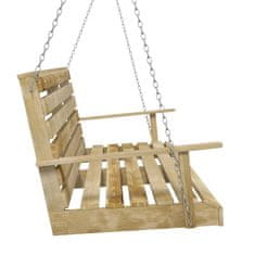 Vidaxl Houpací lavice 110 cm impregnované borové dřevo
