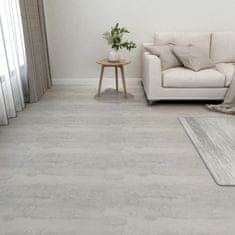 Greatstore Samolepicí podlahové desky 55 ks PVC 5,11 m2 světle šedé