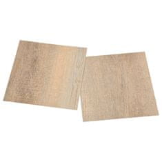 Vidaxl Samolepicí podlahové desky 55 ks PVC 5,11 m2 hnědé