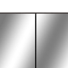 Vidaxl LED koupelnová zrcadlová skříňka černá 80 x 15 x 60 cm MDF