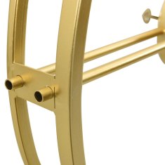 shumee Nástěnné hodiny zlaté 52 cm železo