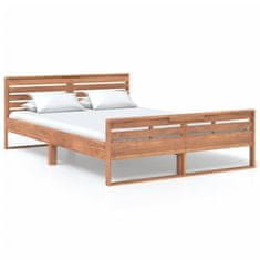 shumee Rám postele masivní teakové dřevo 140 x 200 cm