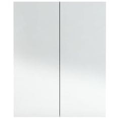 Vidaxl Koupelnová skříňka se zrcadlem 60x15x75 cm MDF betonově šedá