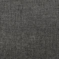 Greatstore Zvedací polohovací křeslo tmavě šedé textil