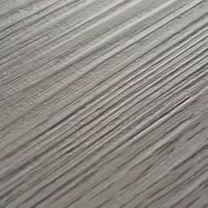 Greatstore Samolepicí podlahová krytina PVC 5,21 m2 2 mm tmavě šedá