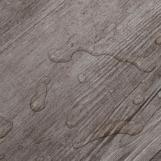 Greatstore Samolepicí podlahová krytina PVC 5,21 m2 2 mm matné hnědé dřevo