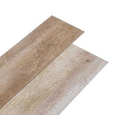 shumee Samolepicí podlahová krytina PVC 5,21 m2 2 mm bělené dřevo