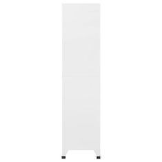 Vidaxl Uzamykatelná skříň bílá 90 x 45 x 180 cm ocel