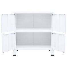 Vidaxl Kancelářská skříň bílá 75 x 40 x 80 cm ocel