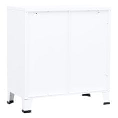 Vidaxl Kancelářská skříň bílá 75 x 40 x 80 cm ocel