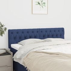 Greatstore Čela postele 2 ks modrá 72x7x78/88 cm textil