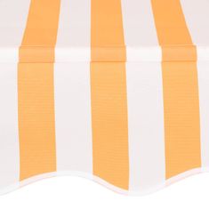 Petromila Ručně zatahovací markýza 200 cm oranžovo-bílé pruhy