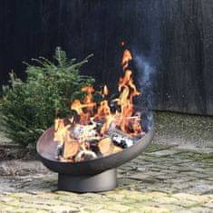 Petromila Esschert Design Koš na oheň šikmý černý ocel FF402