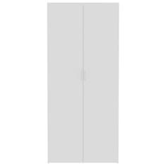 Greatstore Úložná skříň bílá 80 x 35,5 x 180 cm dřevotříska