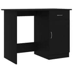 shumee Psací stůl černý 100 x 50 x 76 cm dřevotříska