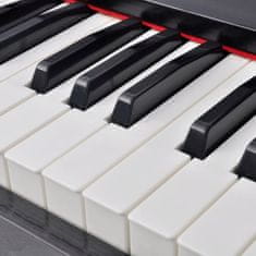 shumee 88klávesové digitální piano s pedály černá melaminová deska