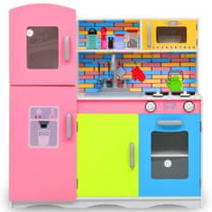 Greatstore Dětská kuchyňka MDF 80 x 30 x 85 cm vícebarevná